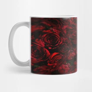 Red Rose Romantic Cross Design Mug